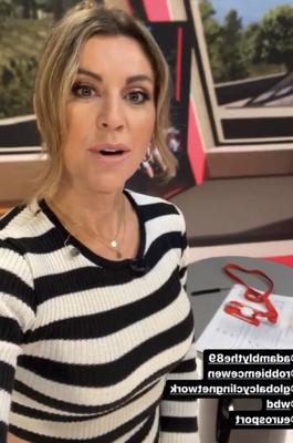 La zorra británica de la televisión deportiva Orla Chennaoui luce tan caliente