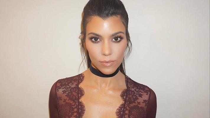 Kourtney Kardashian - Sheer Blouse