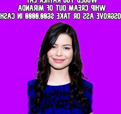 MIRANDA COSGROVE PEITSCHECREME