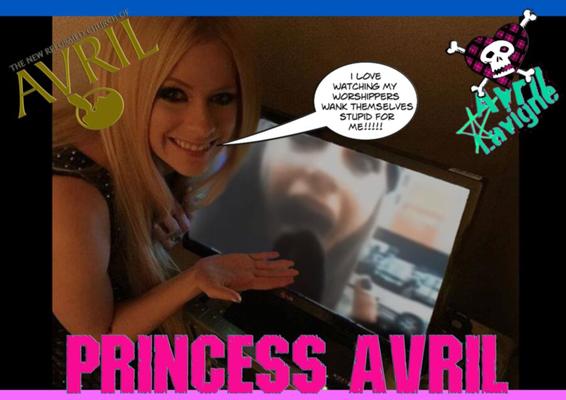 Princess Avril watches me worship