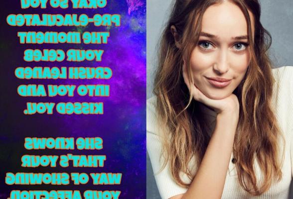 Legendas do esmagamento de celebridades de Alycia Debnam Carey