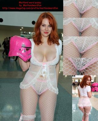 maitland ward: pussy lips visible during cosplay