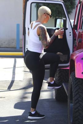 Amber Rose in Tight Pants