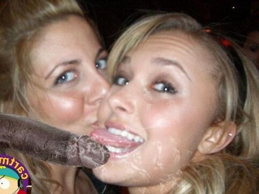 Hayden Panettiere cubierto de semen