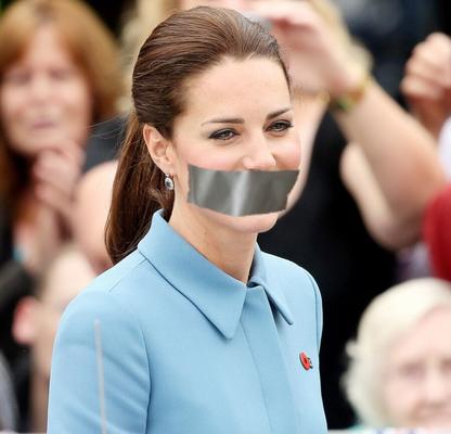 Kate Middleton geknebelt