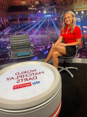 British Darts presenter Emma Paton