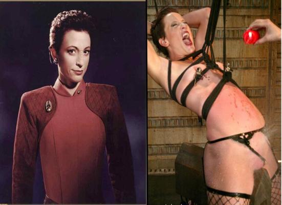 Mulheres de StarTrek antes depois/ apenas imaginação fantasiosa