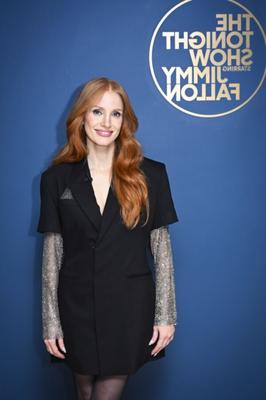 Jessica Chastain bei der Jimmy Fallon Show //