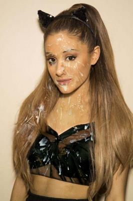 Ariana Grande después del bukkake