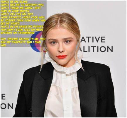 Chloe Moretz femdom/mistress captions