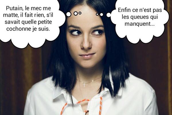 french caption (francais) Alizée la grosse cochonne.