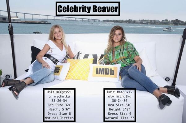 Celebrity Beaver Michalka Sisters