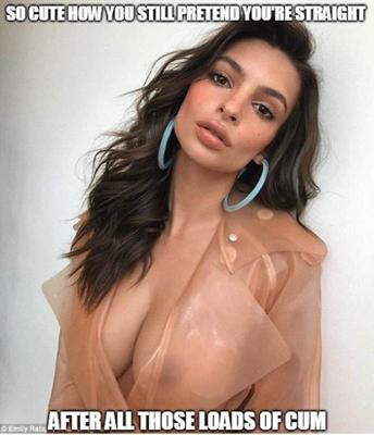 More Emily Ratajkowski sissy captions