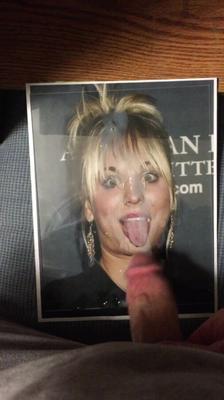 Cum Tribute to Kaley Cuoco