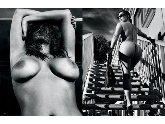 Kim Kardashian naked for Love magazine