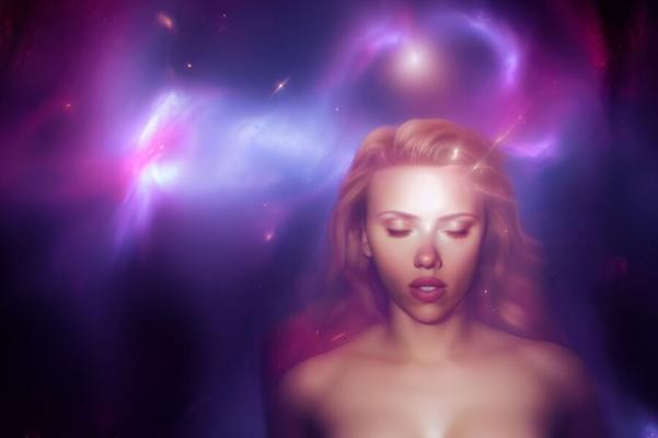 Scarlett Johansson Sorcière/Déesse Fantasy Art