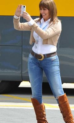 Carol Vorderman in Diesel Jeans