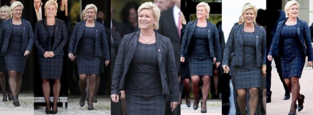 Völlig der konservativen Siv Jensen ergeben