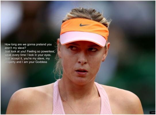 Maria Sharapova Femdom/Mistress captions