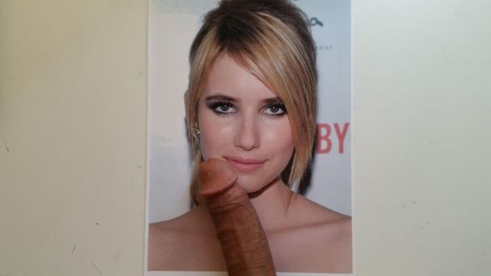 mon sperme sur Emma Roberts