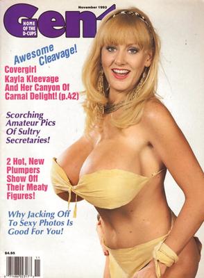 Kayla Kleevage vintage adult magazine covers