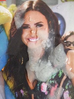 Demi Lovato Covered in Cream