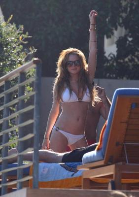 Lindsey Lohan – Weißer Bikini