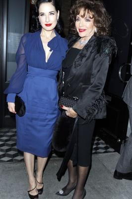 Dita Von Teese & Joan Collins