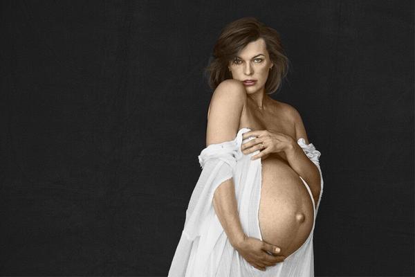 Milla Jovovich pregnant