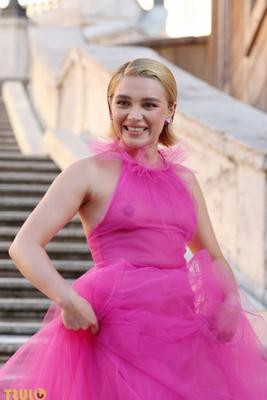 Florence Pugh showing off her small tits