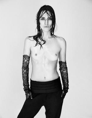 Keira Knightley - topless in Interview Magazine