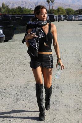 Brooke Burke in sexy boots