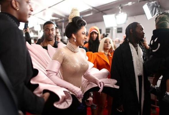 Cardi B — церемония вручения премии «Грэмми» в Лос-Анджелесе