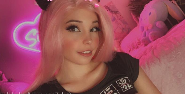 Belle Delphine - hides her nipples again