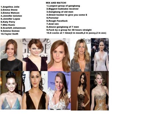 Celebrity MIX and MATCH