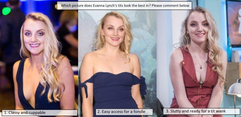 Escolha da celebridade - peitos de Evanna Lynch