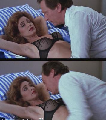 Annie Potts Sexy See Thru Bra in Who&#;s Harry Crumb