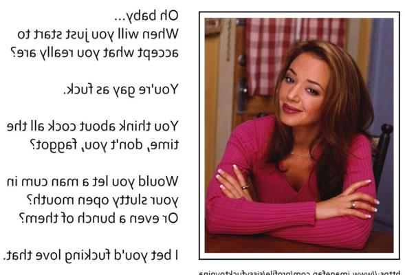 Leah Remini sissy captions