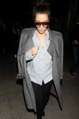 Kim Kardashian button down shirt