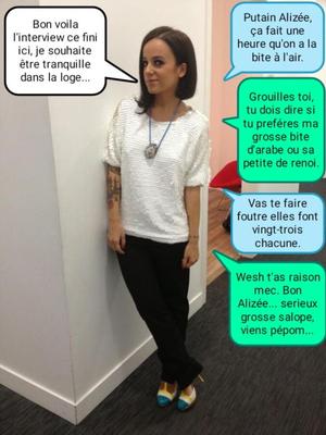 Französische Bildunterschrift (Français) Alizée pour noir et rebeu.