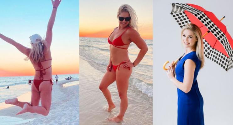 Claire Anderson Weather Girl Instagram Deleted Bikinis & Thongs