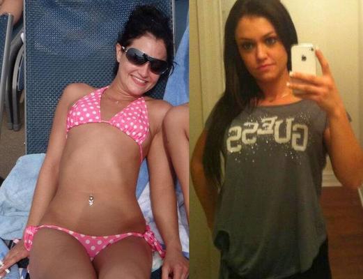 Selfies de stripper de Kelly Barrow en bikinis endurecedores de polla