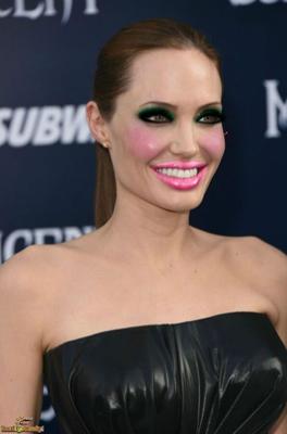 Angelina Jolie Slutty Makeup fakes