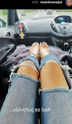 Bojana Ordinacev prelepa stopala Beautiful feet