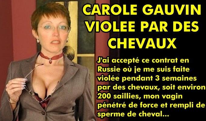 CAROLE GAUVIN VIOLEE PAR DES CHEVAUX