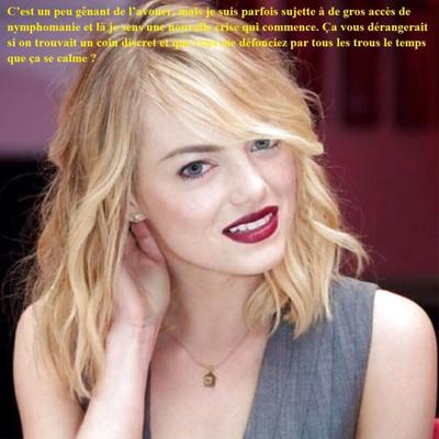 Emma Stone en captions