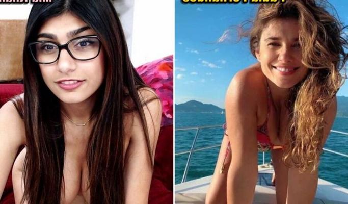 Idêntico: Paula Fernandes X Mia Khalifa