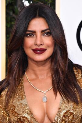 Priyanka Chopra amazing cleavage at Golden Globes