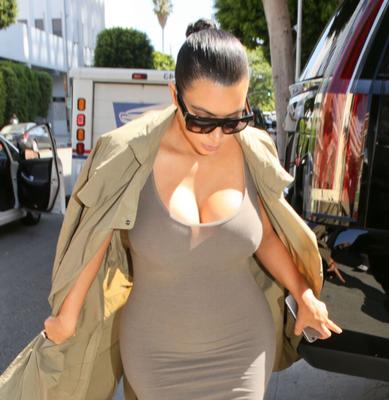 Kim Kardashian Shopping in West Hollywood