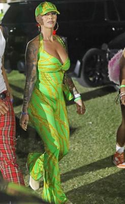 Amber Rose en el día de la Música y las Artes del Valle de Coachella